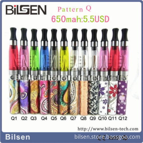 New  650/900/1100mAh Embossed e cig battery,ego q battery